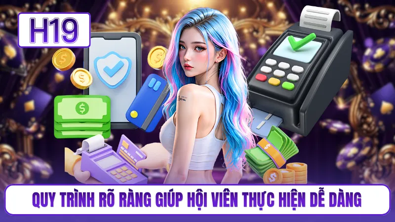 Quy trình rõ ràng giúp hội viên thực hiện dễ dàng